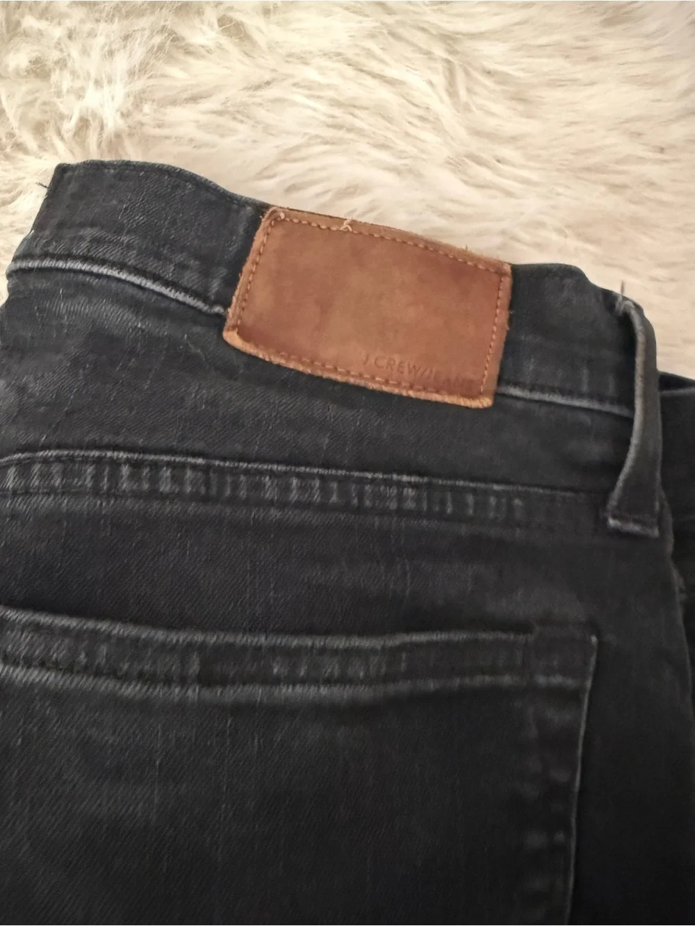 J. Crew Men’s Slim Straight Jeans in Washed Black
